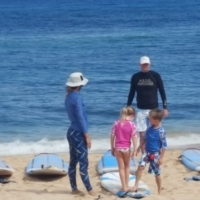 North Shore Surf Girls Surf Lessons with Carol at Chuns Beach