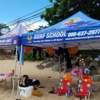 Surfing at Chuns Beach