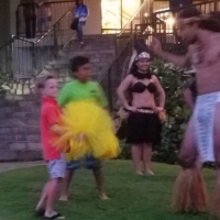 Tripp learning to Hula