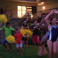 Tripp learning to Hula