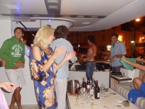 On the Black Rose Yacht
